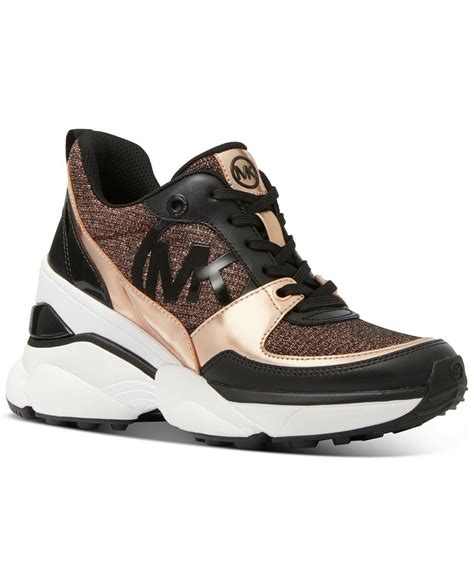 michael kors block city sneakers|Michael Kors rose gold trainers.